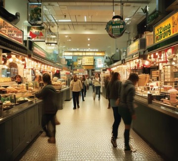 美食广场，静默与觉醒的美食之旅